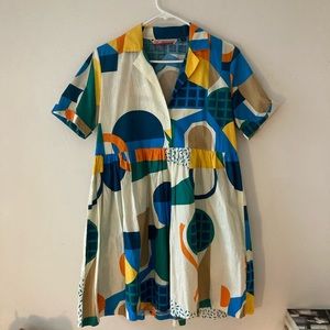 Geometric pattern dress